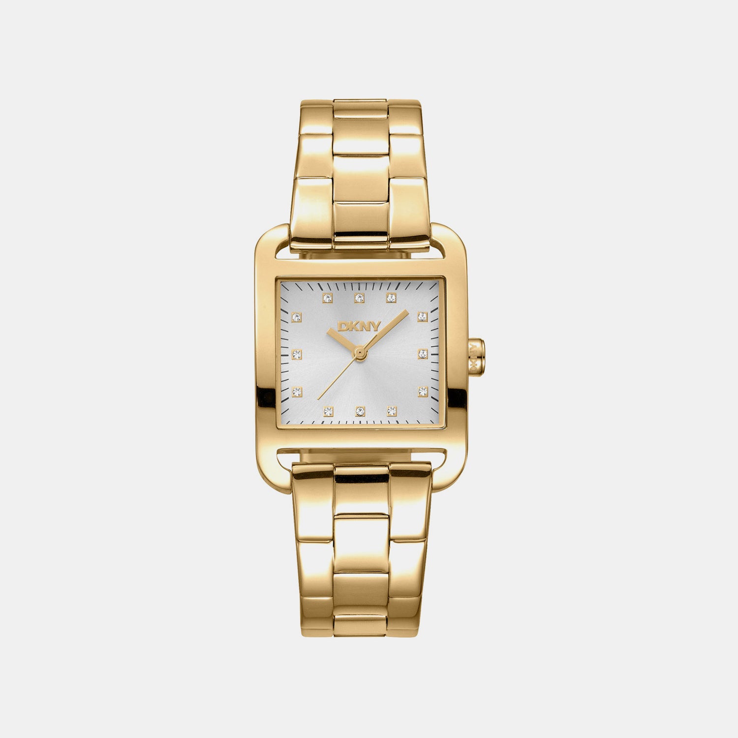 City Midi Women Quartz Silver Dial Analog Stainless Steel Watch DK1L004M0055