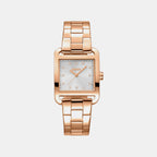 City Midi Women Quartz Silver Dial Analog Stainless Steel Watch DK1L004M0065