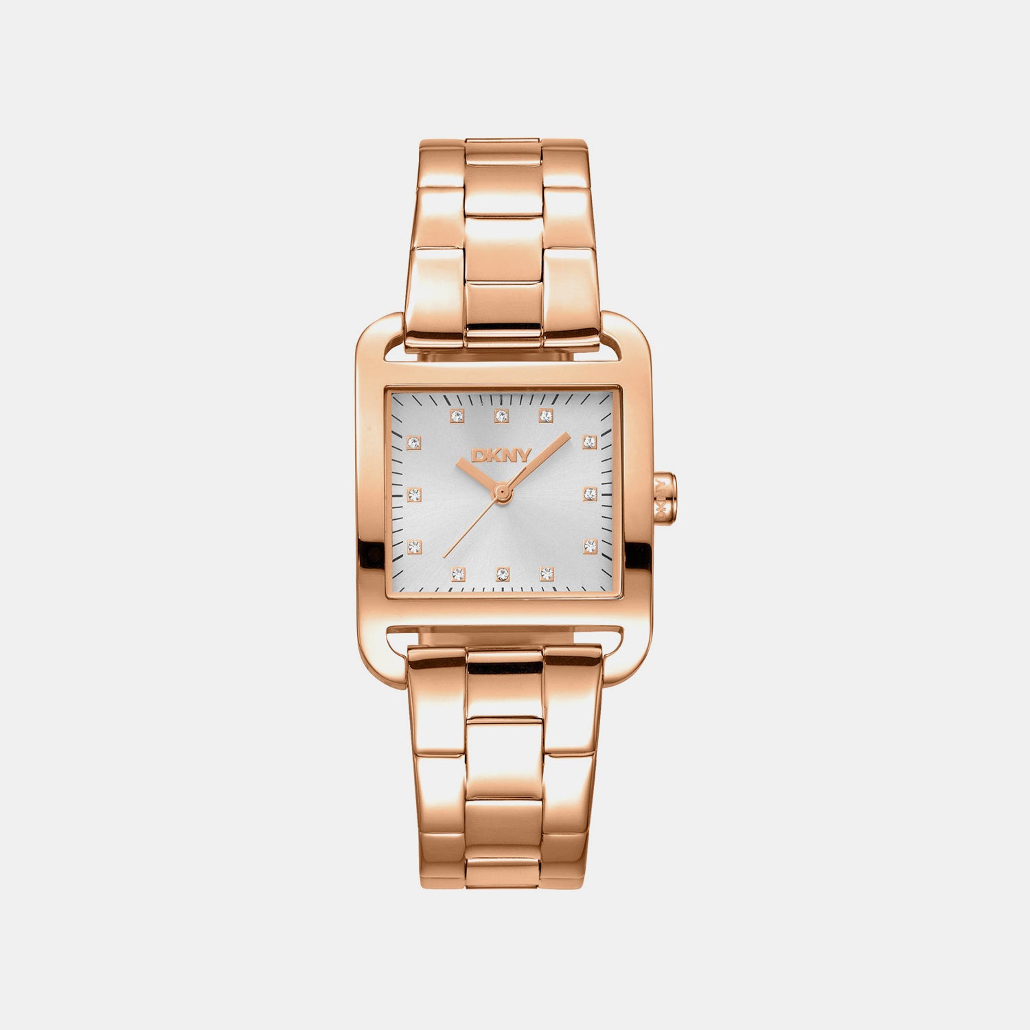 City Midi Women Quartz Silver Dial Analog Stainless Steel Watch DK1L004M0065