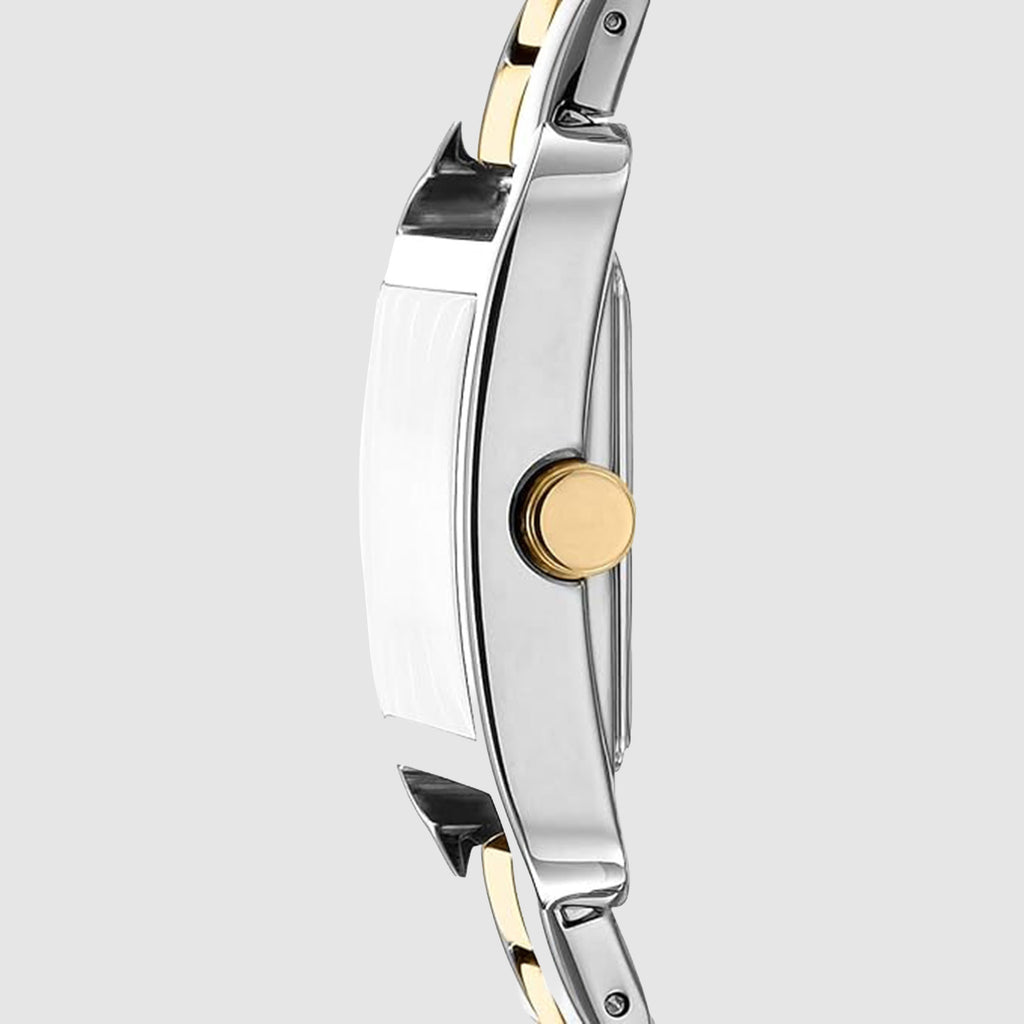 City Midi Women Quartz Green Dial Analog Stainless Steel Watch DK1L004M0075