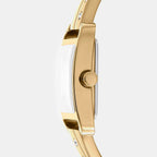 City Bangle Women Quartz Champagne Dial Analog Stainless Steel Watch DK1L005M0025