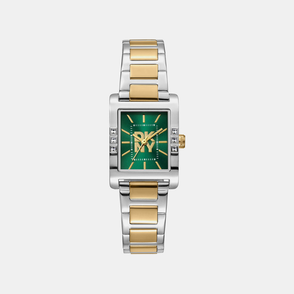 Westside Glitz Women Quartz Green Dial Analog Stainless Steel Watch DK1L008M0085
