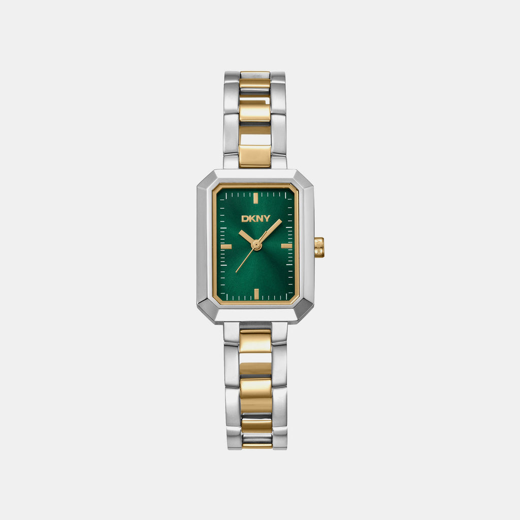 Uptown Midi Women Quartz Green Dial Analog Stainless Steel Watch DK1L009M0025