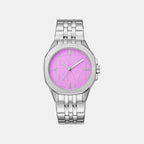 Brooklyn Midi Women Quartz Pink Dial Analog Stainless Steel Watch DK1L012M0055