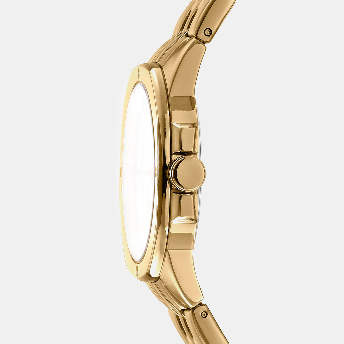 Brooklyn Midi Women Quartz Champagne Dial Analog Stainless Steel Watch DK1L012M0065