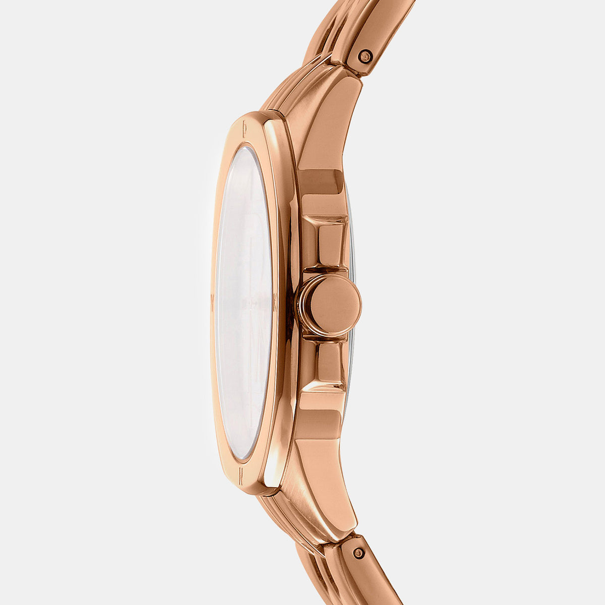 Brooklyn Midi Women Quartz Rose Gold Dial Analog Stainless Steel Watch DK1L012M0075
