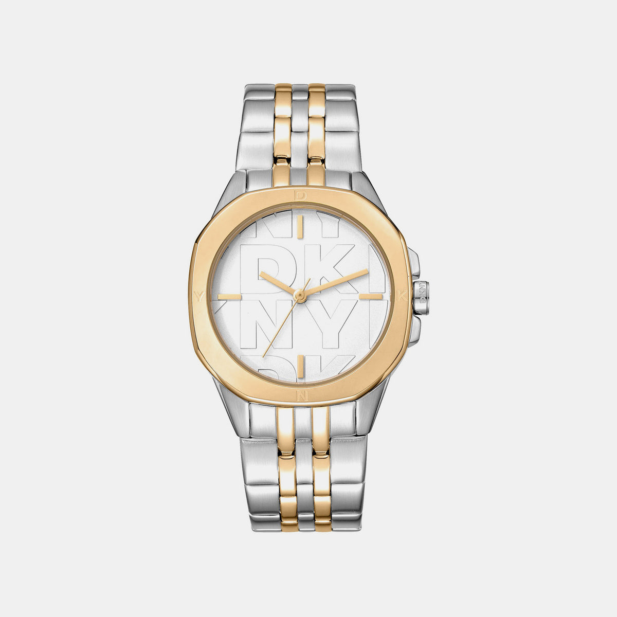 Brooklyn Midi Women Quartz Silver Dial Analog Stainless Steel Watch DK1L012M0085