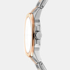 Brooklyn Midi Women Quartz Silver Dial Analog Stainless Steel Watch DK1L012M0105