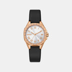 Brooklyn Mini Women Quartz Silver Dial Analog Leather Watch DK1L013L0035