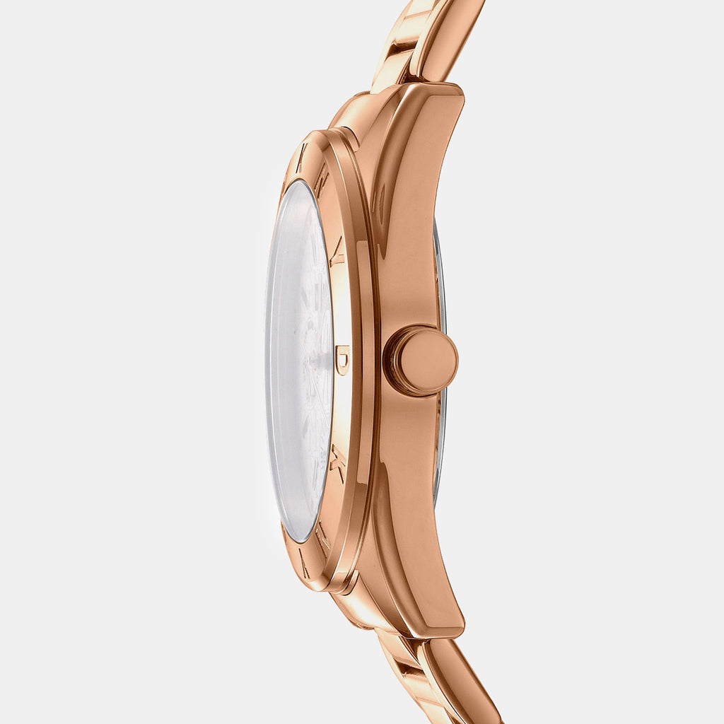 Chambers Multi Sport Women Quartz Rose Gold Dial Multi-Function Stainless Steel Watch DK1L015M0045