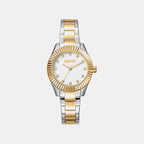 Chambers Glitz Women Quartz Silver Dial Analog Stainless Steel Watch DK1L017M0075
