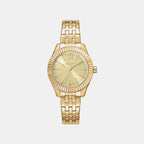 Everyday Women Quartz Champagne Dial Analog Stainless Steel Watch DK1L017M1065