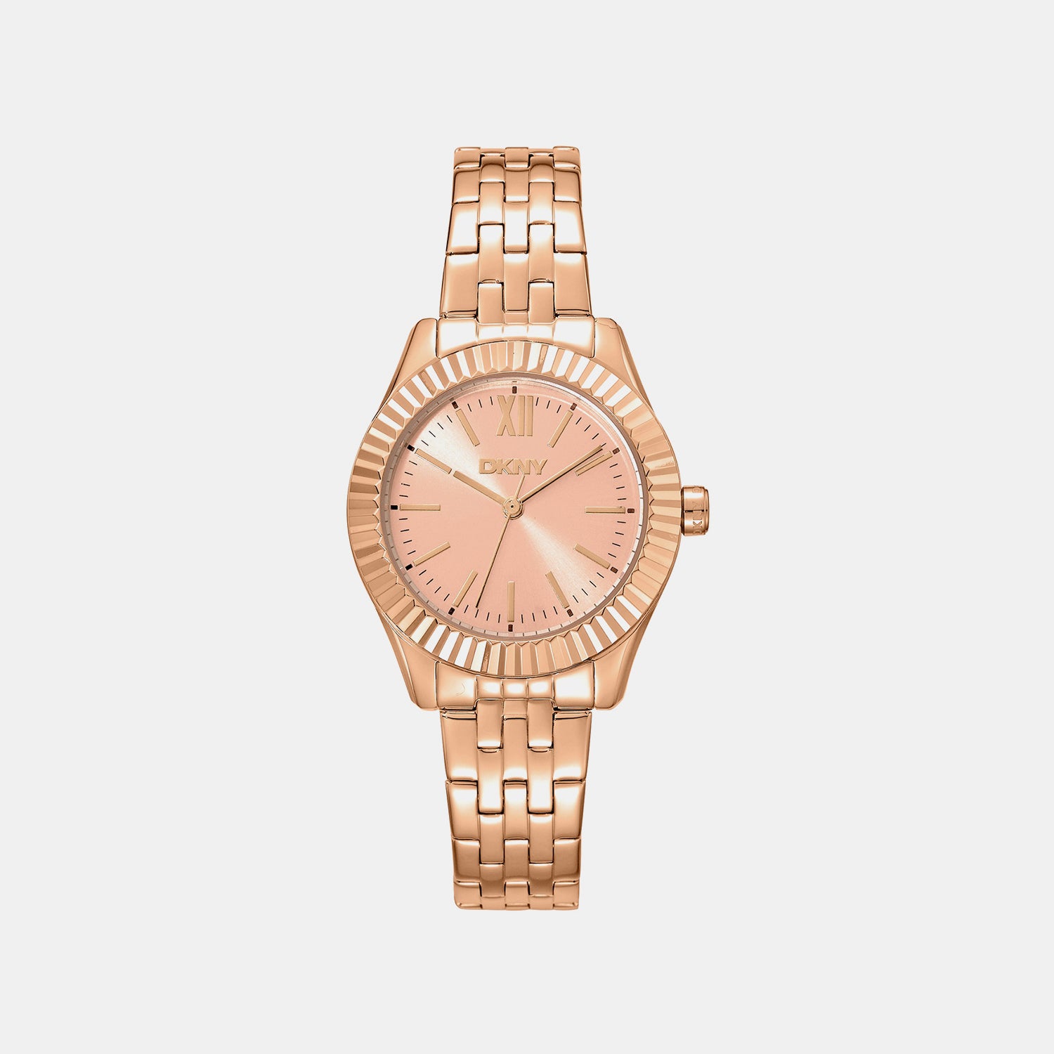 Everyday Women Quartz Rose Gold Dial Analog Stainless Steel Watch DK1L017M1075