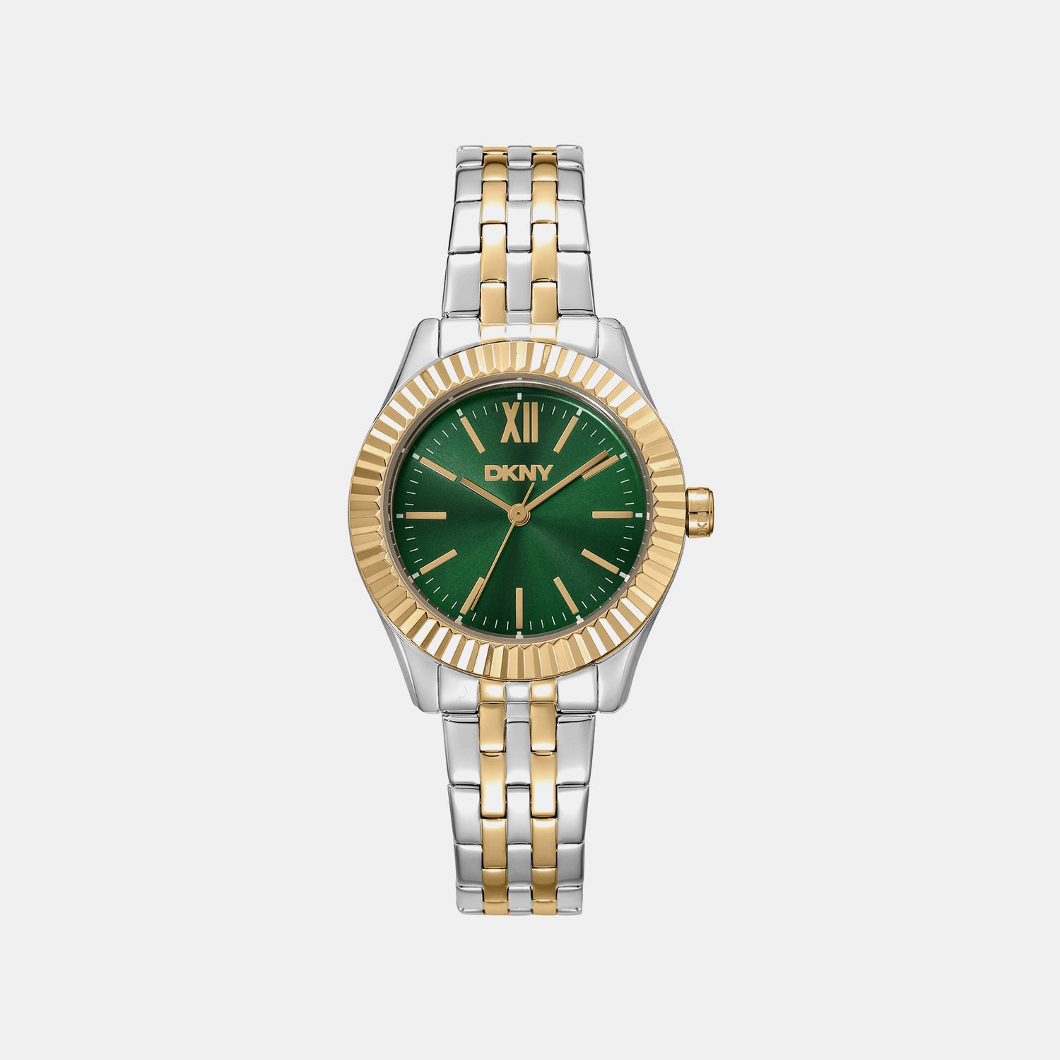 Everyday Women Quartz Green Dial Analog Stainless Steel Watch DK1L017M1095