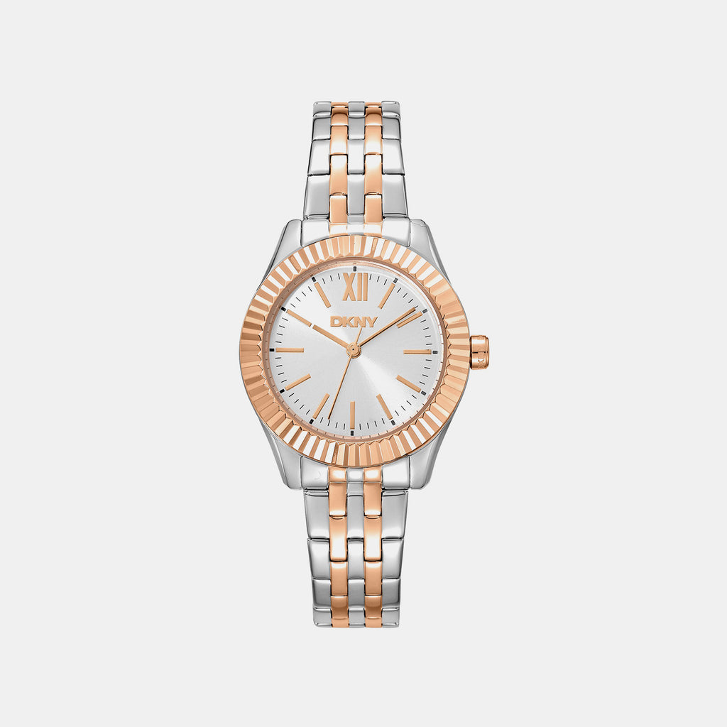 Everyday Women Quartz Silver Dial Analog Stainless Steel Watch DK1L017M1105