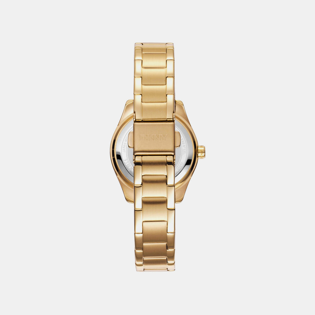Chambers Sport Women Quartz Champagne Dial Analog Stainless Steel Watch DK1L018M0035