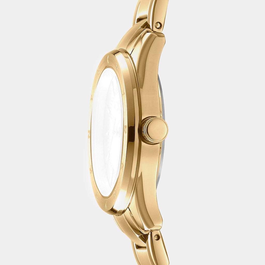 Chambers Sport Women Quartz Champagne Dial Analog Stainless Steel Watch DK1L018M0035
