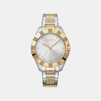 Park Ave Glitz Women Quartz Silver Dial Analog Stainless Steel Watch DK1L019M0055