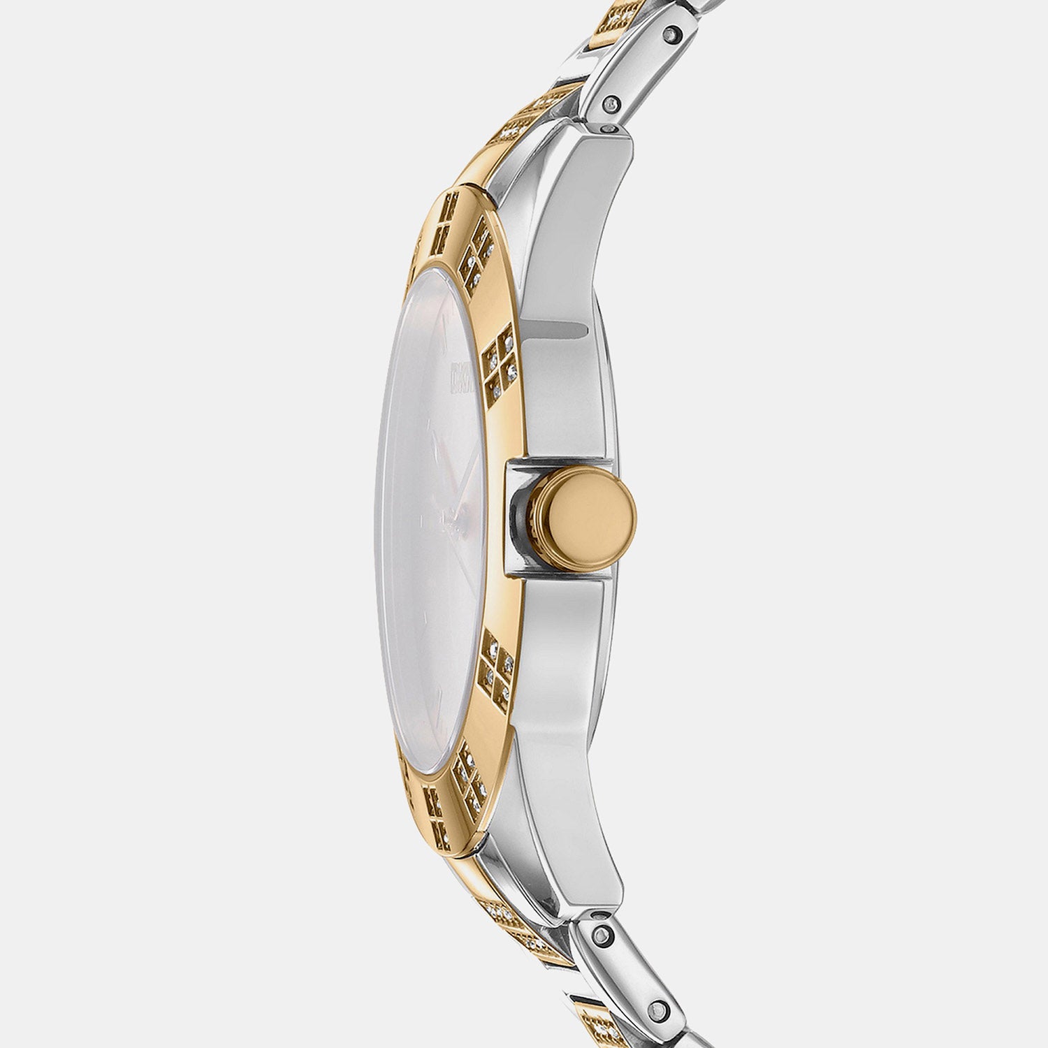 Park Ave Glitz Women Quartz Silver Dial Analog Stainless Steel Watch DK1L019M0055