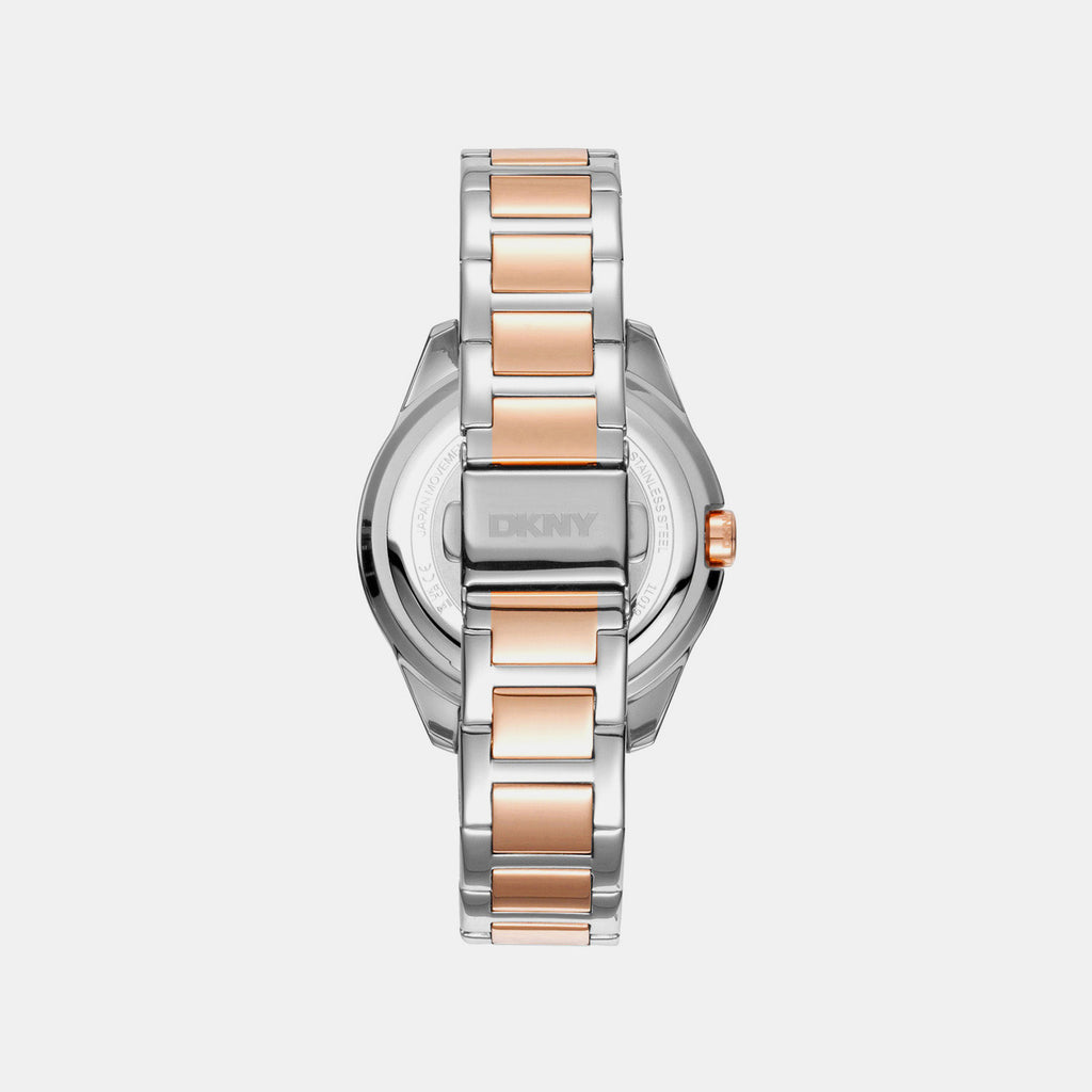 Park Ave Glitz Women Quartz Silver Dial Analog Stainless Steel Watch DK1L019M0075