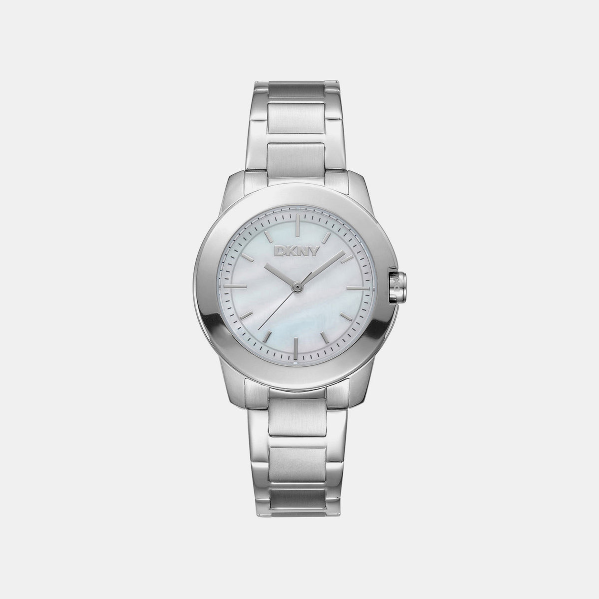 Park Ave Midi Women Quartz Mother Of Pearl Dial Analog Stainless Steel Watch DK1L020M0035
