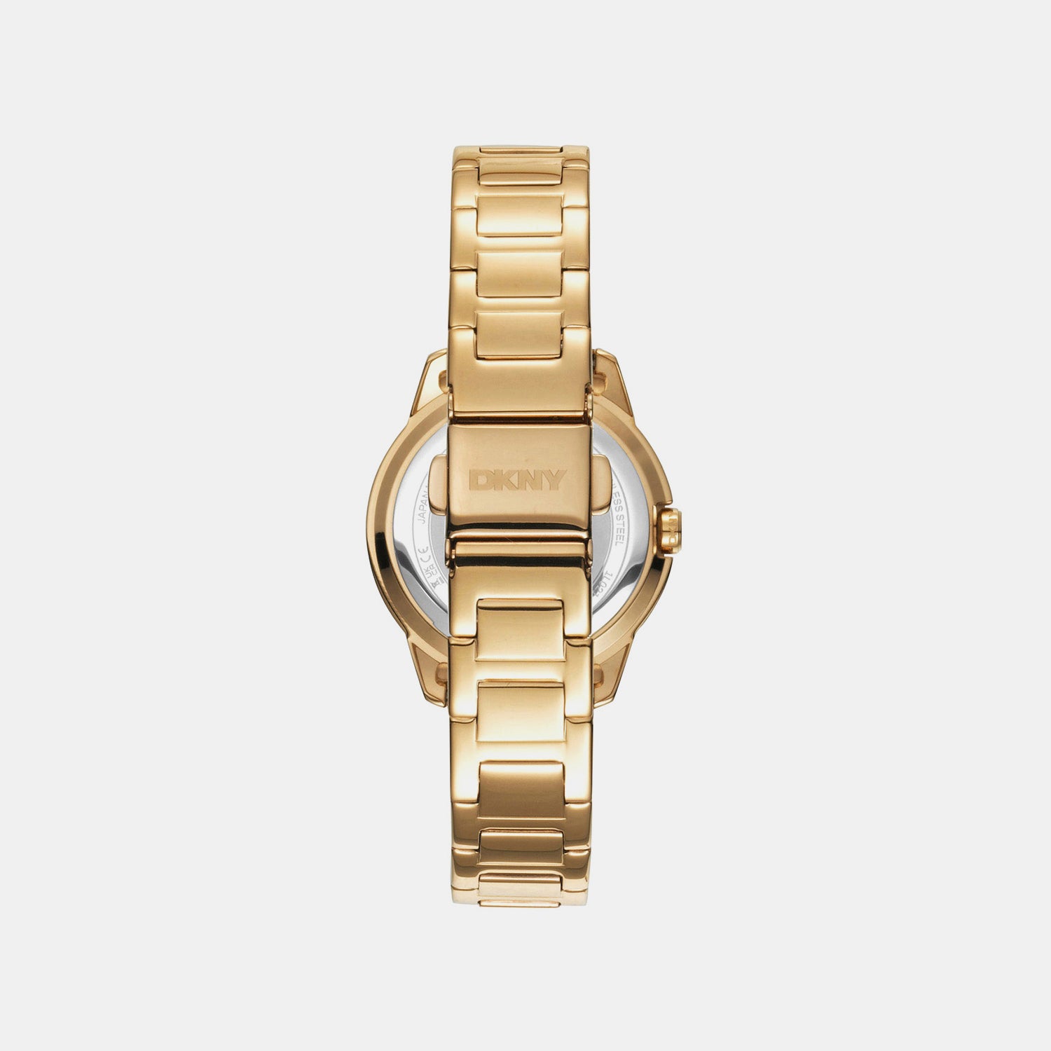 Park Ave Logo Women Quartz Champagne Dial Analog Stainless Steel Watch DK1L021M0055