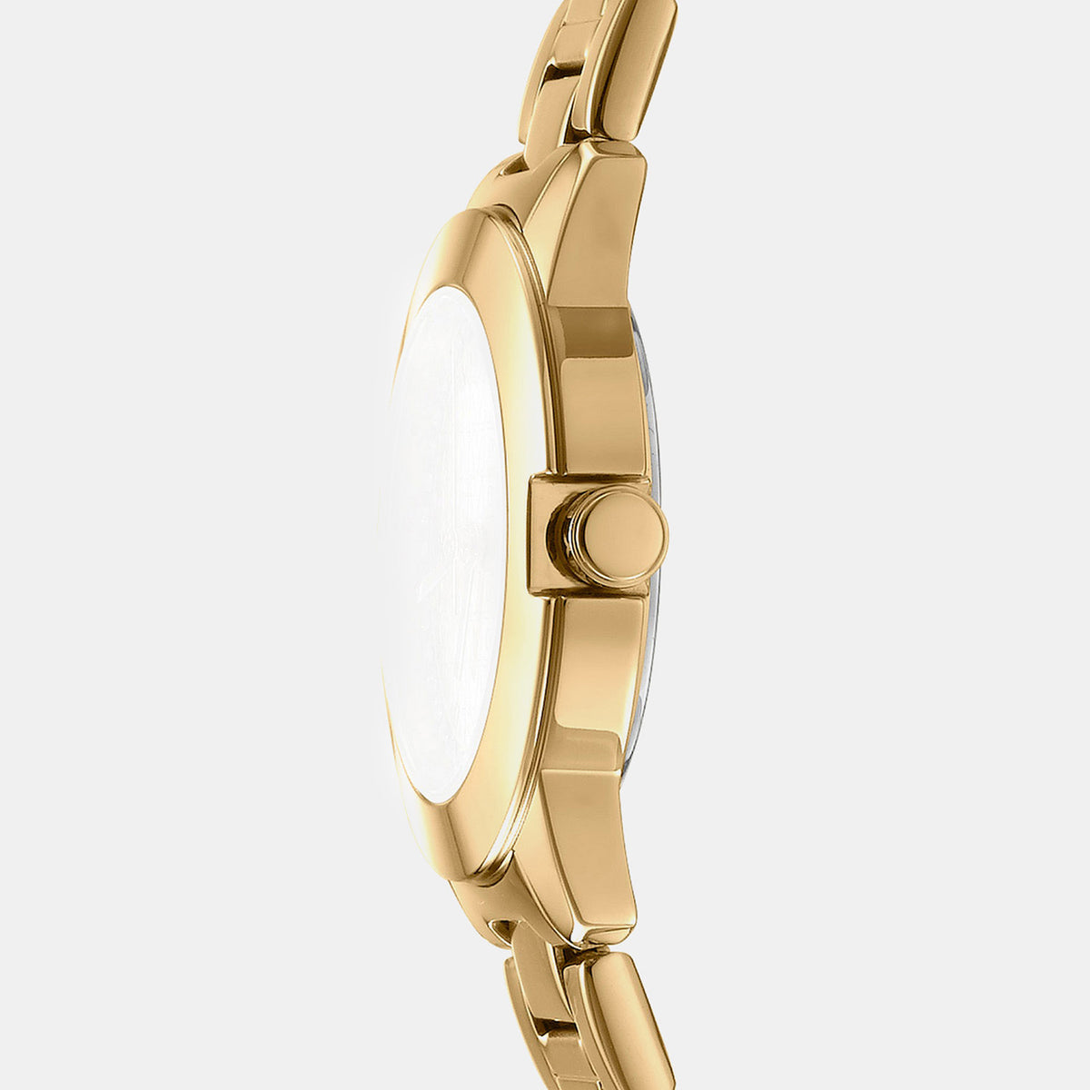 Park Ave Logo Women Quartz Champagne Dial Analog Stainless Steel Watch DK1L021M0055