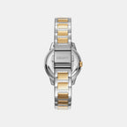 Park Ave Logo Women Quartz Silver Dial Analog Stainless Steel Watch DK1L021M0075