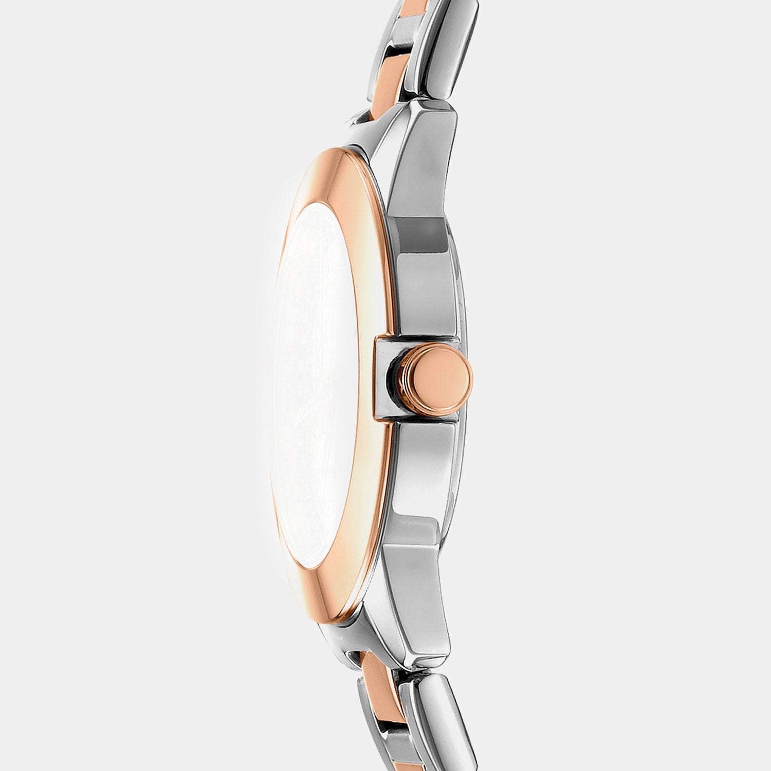 Park Ave Logo Women Quartz Silver Dial Analog Stainless Steel Watch DK1L021M0095