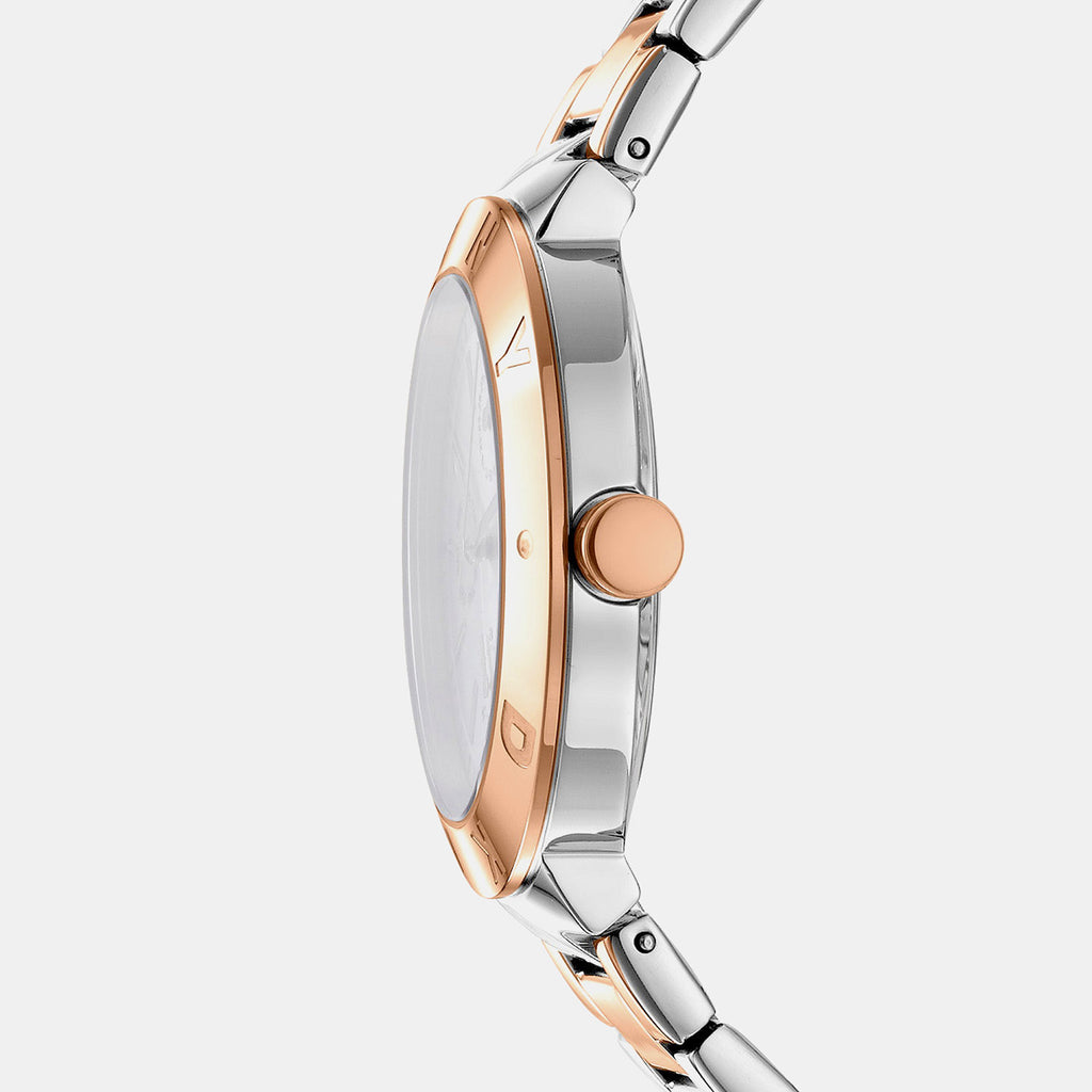 Eastside Maxi Women Quartz Silver Dial Multi-Function Stainless Steel Watch DK1L022M0065