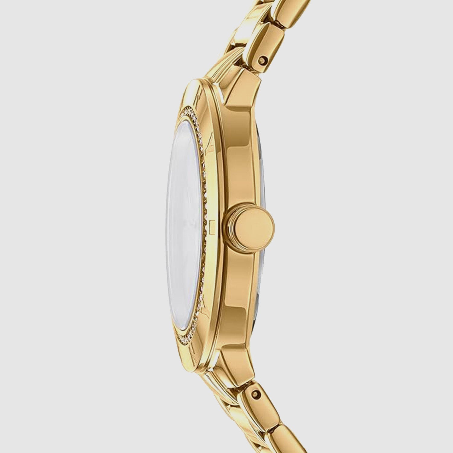 Eastside Logo Women Quartz White Mother Of Pearl Dial Analog Stainless Steel Watch DK1L023M0035