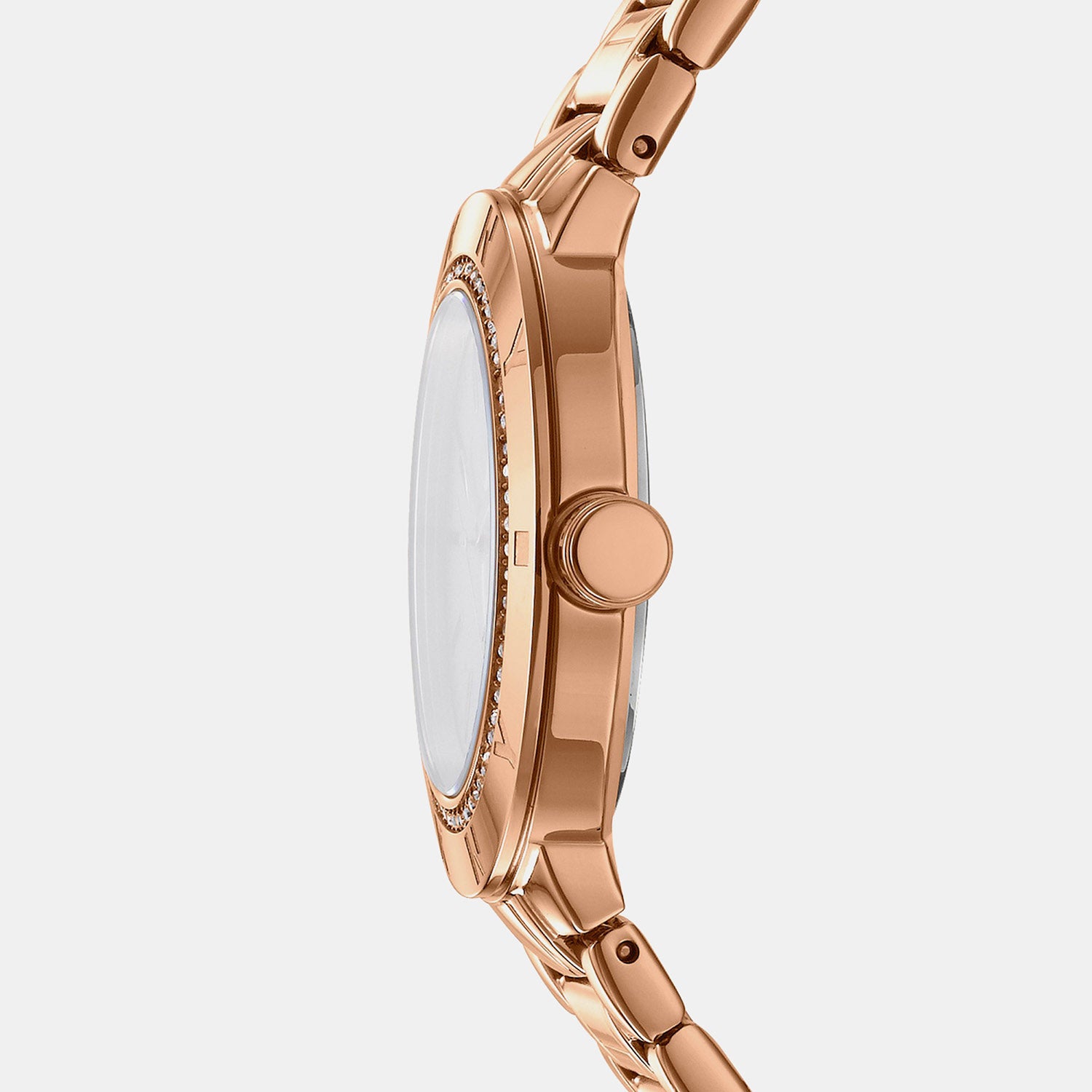 Eastside Logo Women Quartz White Mother Of Pearl Dial Analog Stainless Steel Watch DK1L023M0045