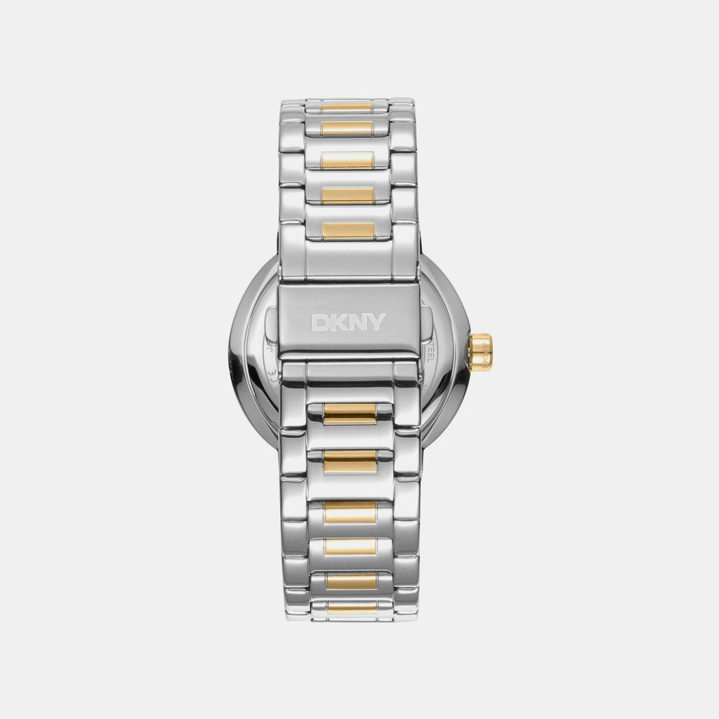 Eastside Logo Women Quartz Silver Dial Analog Stainless Steel Watch DK1L023M0055