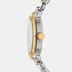 Eastside Logo Women Quartz Silver Dial Analog Stainless Steel Watch DK1L023M0055
