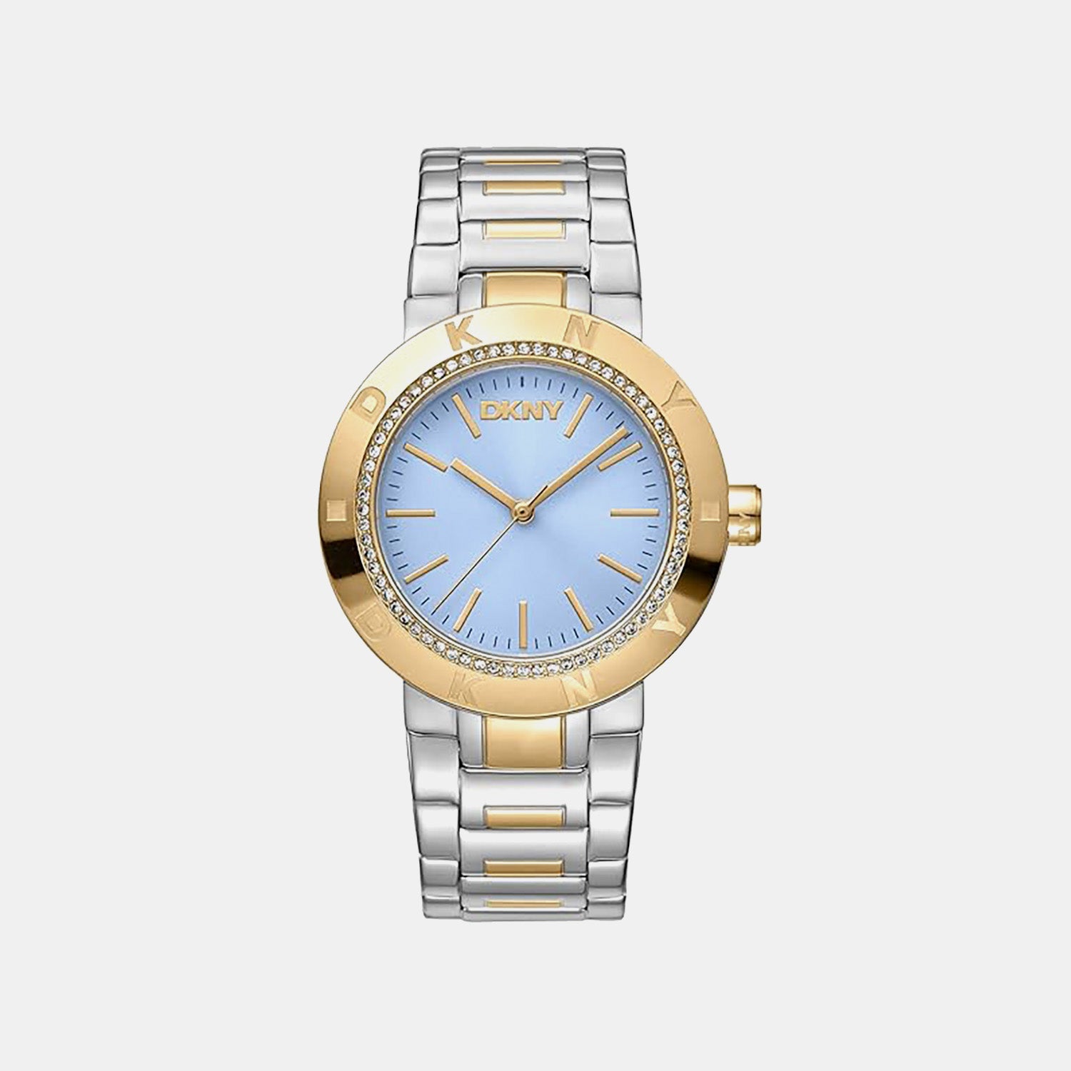 Eastside Logo Women Quartz Blue Dial Analog Stainless Steel Watch DK1L023M0065