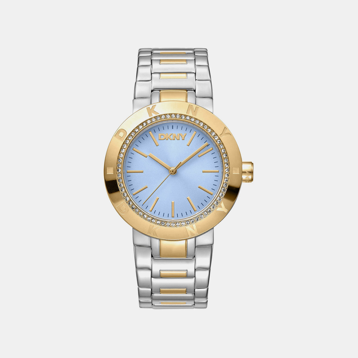 Eastside Logo Women Quartz Blue Dial Analog Stainless Steel Watch DK1L023M0065