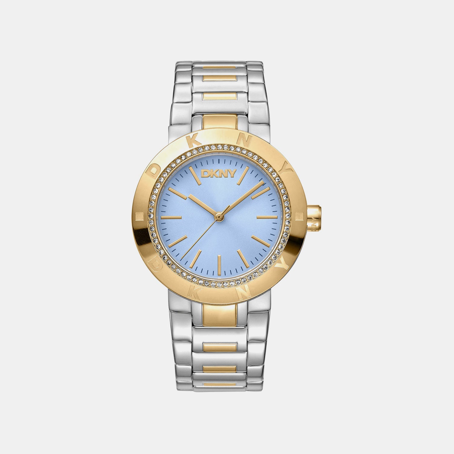 Eastside Logo Women Quartz Blue Dial Analog Stainless Steel Watch DK1L023M0065