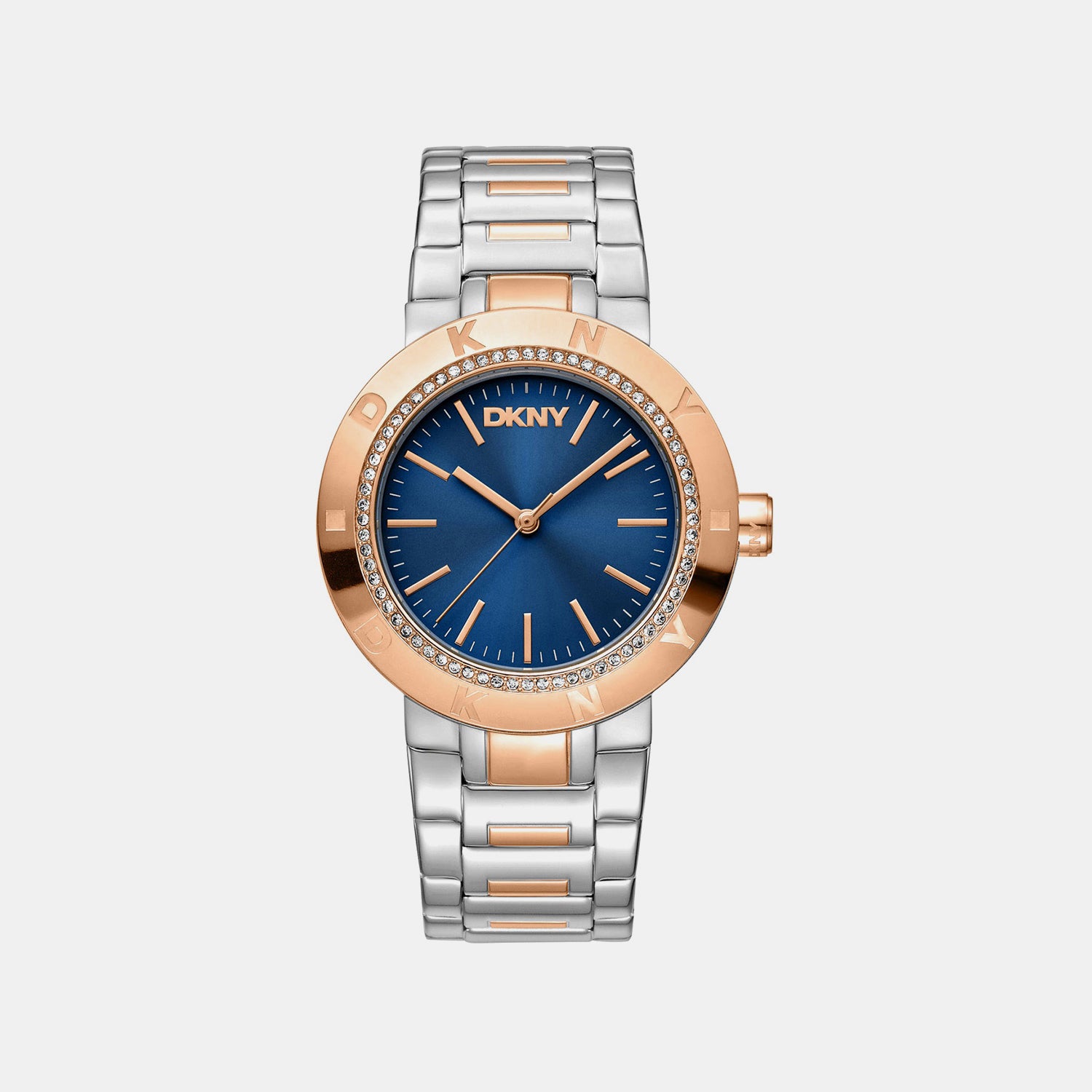 Eastside Logo Women Quartz Blue Dial Analog Stainless Steel Watch DK1L023M0075
