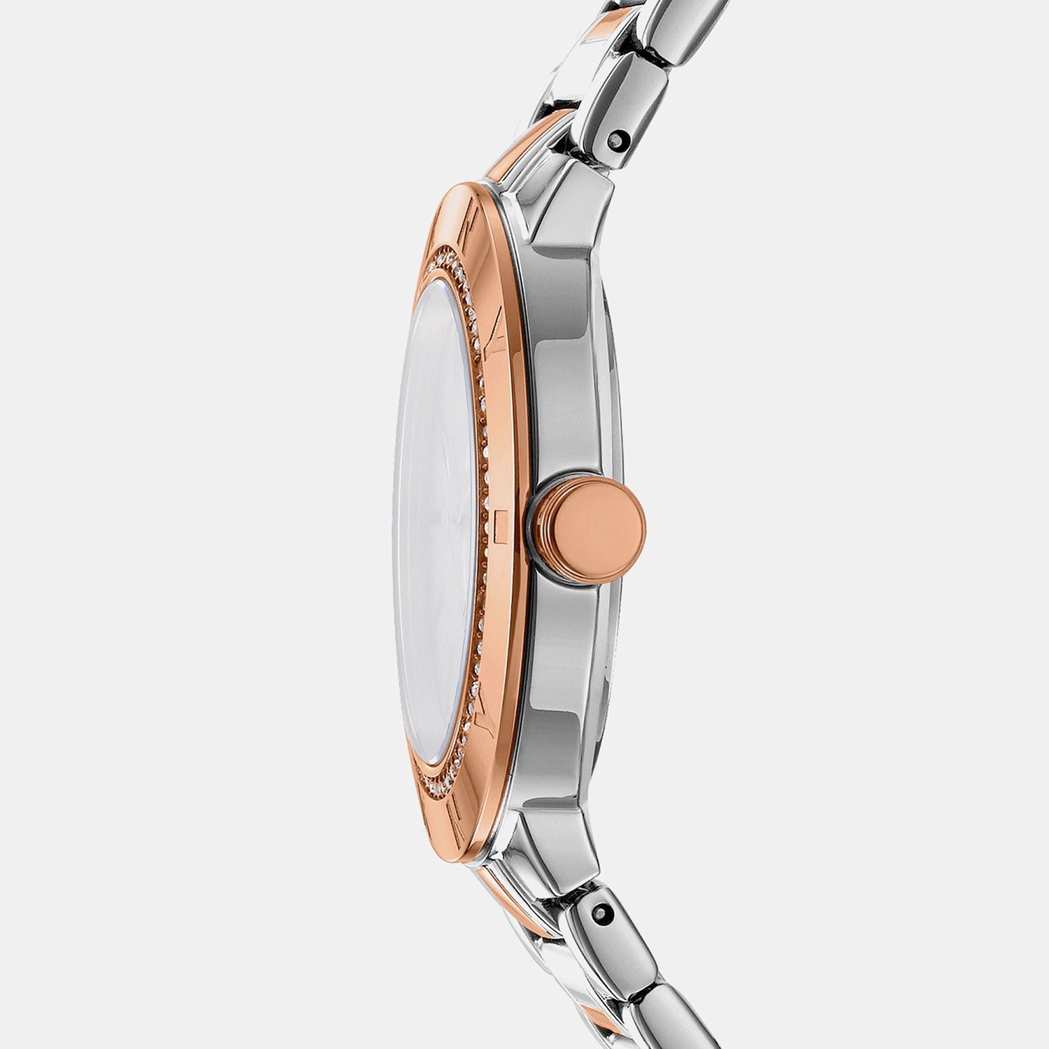 Eastside Logo Women Quartz Blue Dial Analog Stainless Steel Watch DK1L023M0075