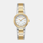 Eastside Mini Women Quartz White Mother Of Pearl Dial Analog Stainless Steel Watch DK1L024M0155