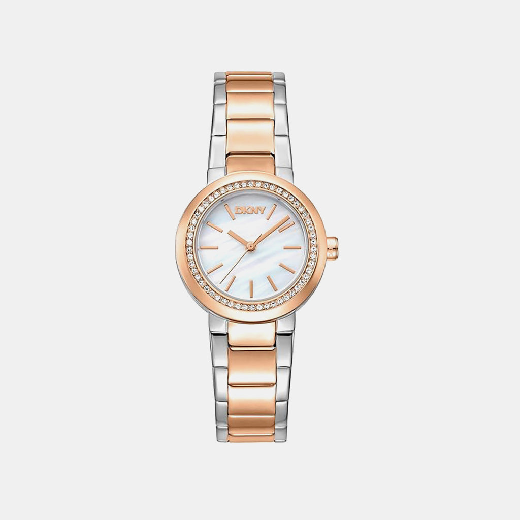 Eastside Mini Women Quartz White Mother Of Pearl Dial Analog Stainless Steel Watch DK1L024M0175