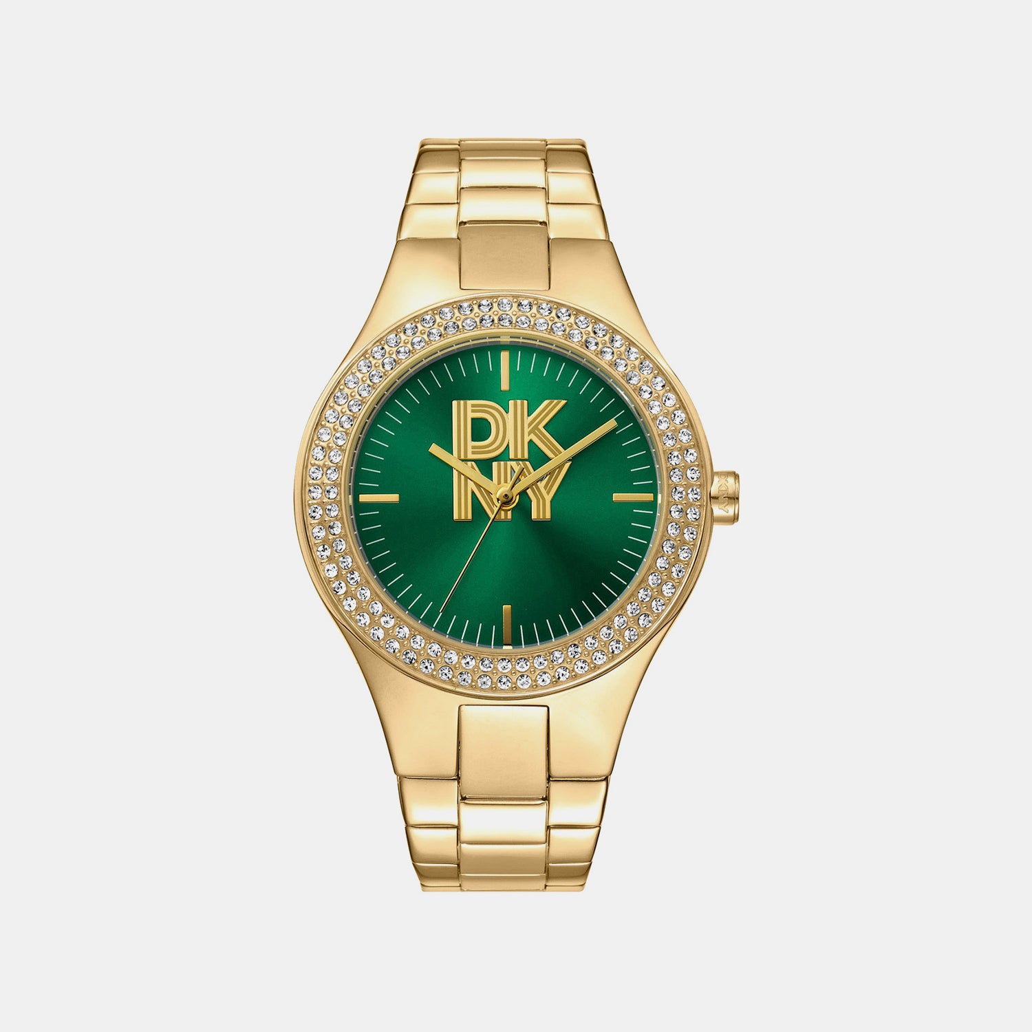 Parsons Glitz Women Quartz Green Dial Analog Stainless Steel Watch DK1L025M0055