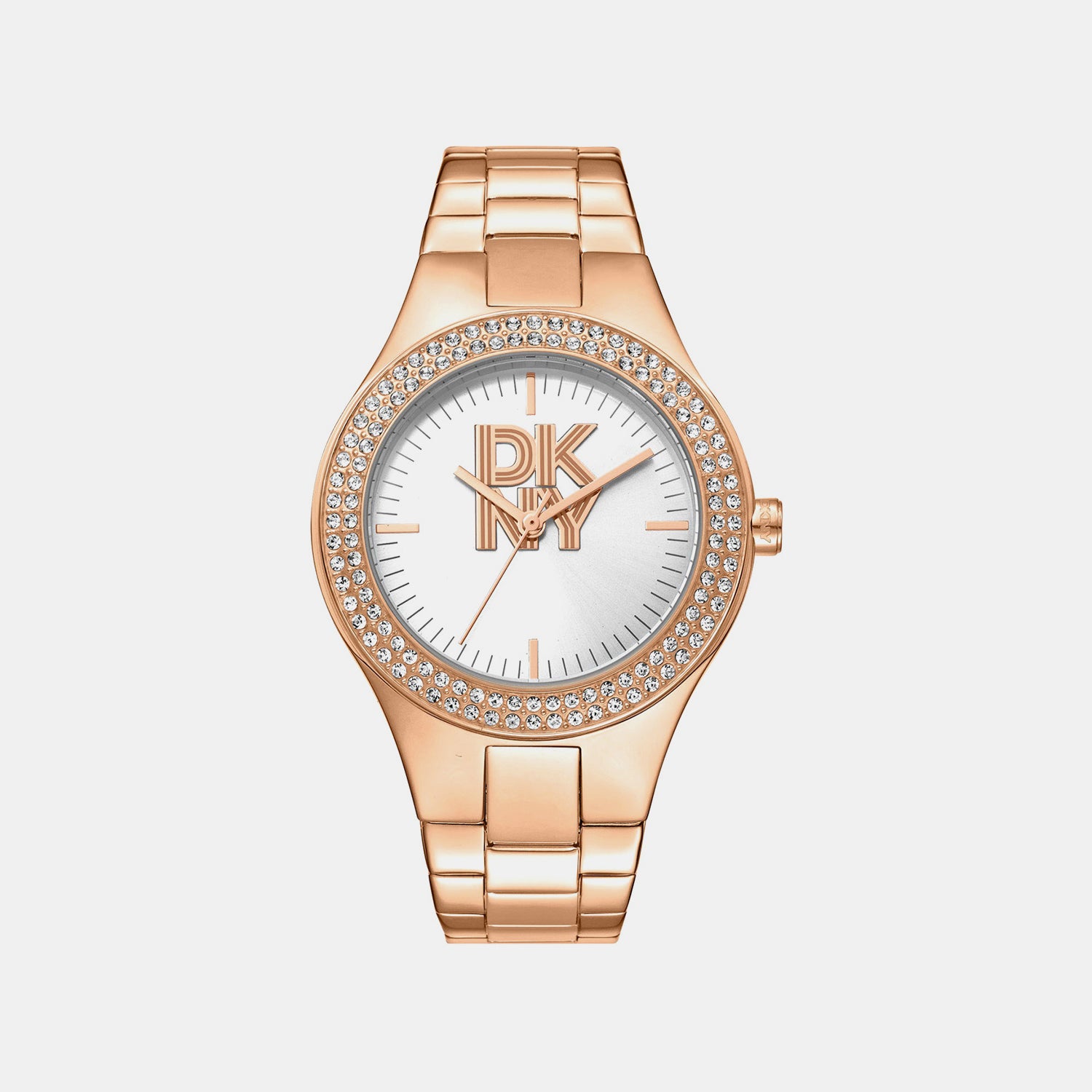 Parsons Glitz Women Quartz Silver Dial Analog Stainless Steel Watch DK1L025M0065