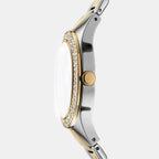 Parsons Glitz Women Quartz Silver Dial Analog Stainless Steel Watch DK1L025M0075