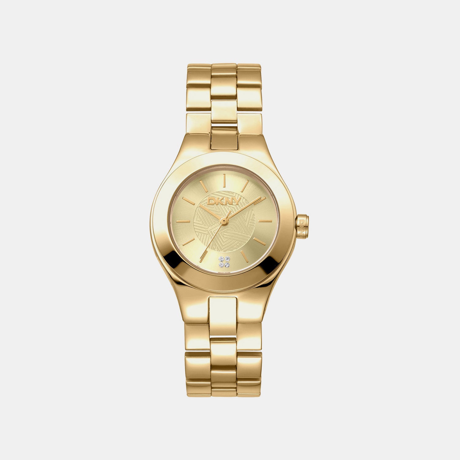Parsons Midi Women Quartz Champagne Dial Analog Stainless Steel Watch DK1L026M0035
