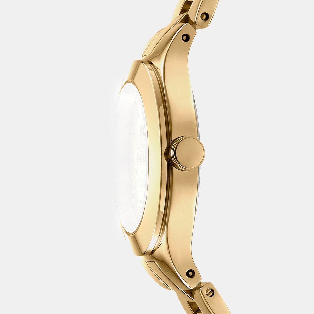 Parsons Midi Women Quartz Champagne Dial Analog Stainless Steel Watch DK1L026M0035