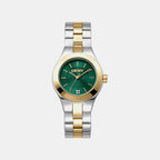 Parsons Midi Women Quartz Green Dial Analog Stainless Steel Watch DK1L026M0055