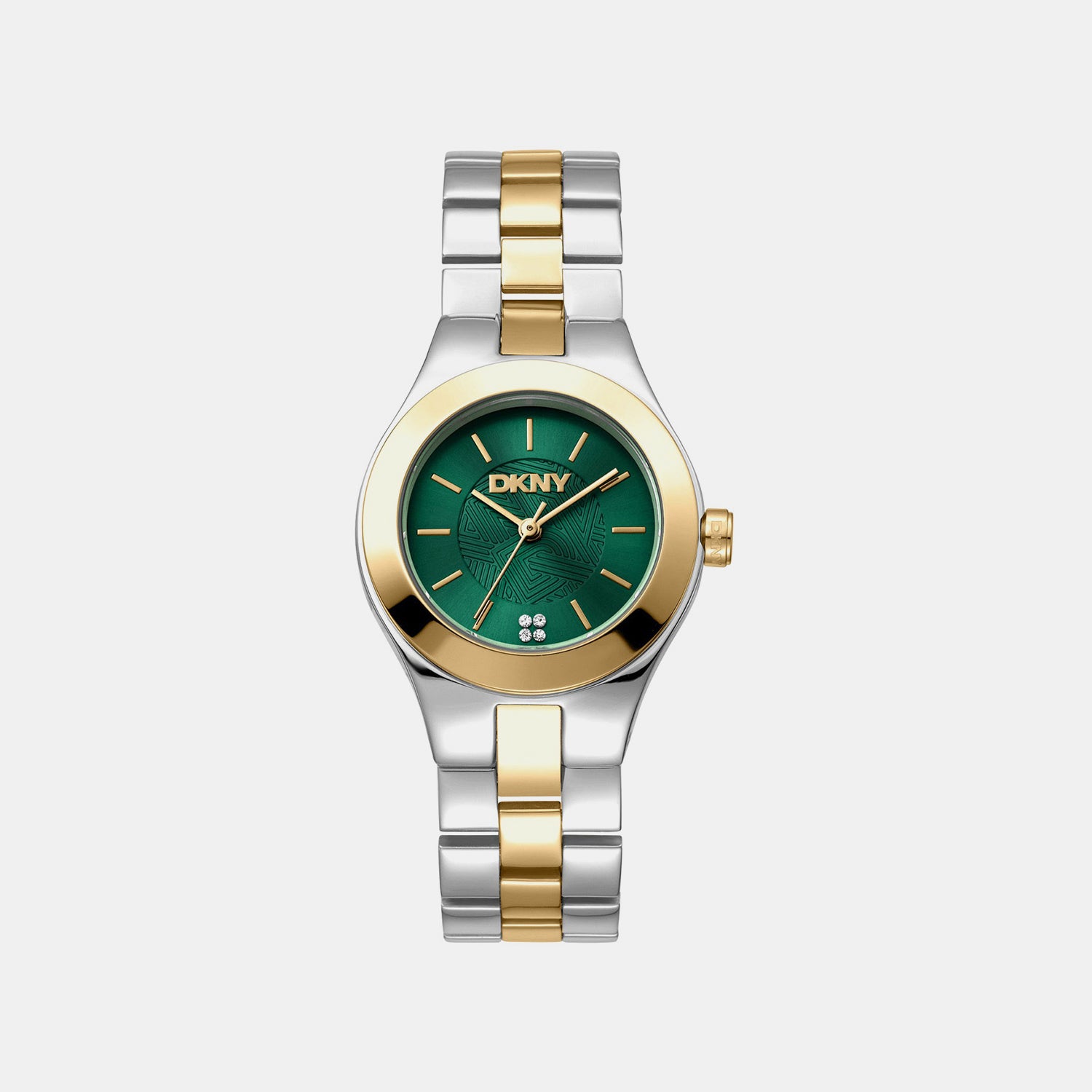 Parsons Midi Women Quartz Green Dial Analog Stainless Steel Watch DK1L026M0055