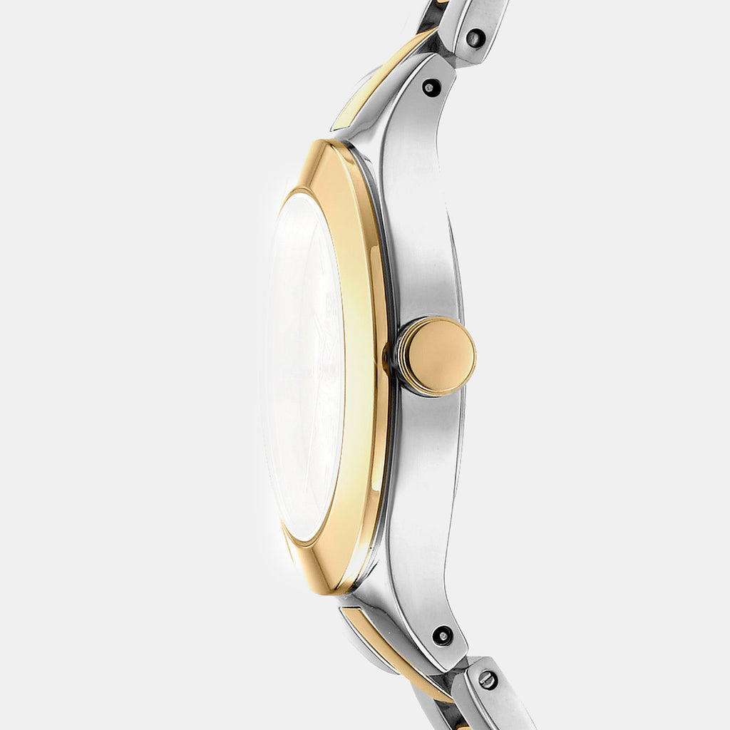 Parsons Midi Women Quartz Silver Dial Analog Stainless Steel Watch DK1L026M0065