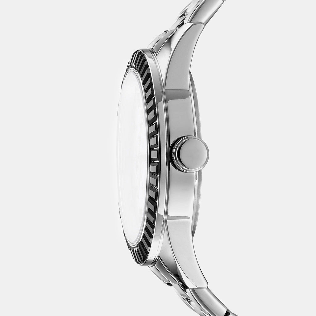 Nolita Multi Glitz Women Quartz Silver Dial Multi-Function Stainless Steel Watch DK1L027M0035